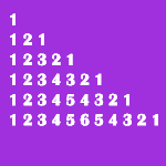 Right Triangle Pattern of Numbers in Java with Repeating Pattern (Mirror image)