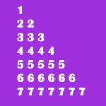 Triangle Pattern with Repeated Digits in Java