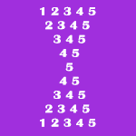 Hourglass Number Pattern in Java