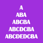 Alphabet Pyramid Pattern in Java: pattern 1