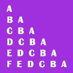 Right Angle Triangle Character Pattern in Java: Pattern 5