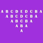 Reverse Pyramid with Alphabet in Java