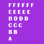 Inverted Right Triangle Alphabet Pattern in Java: Pattern 4