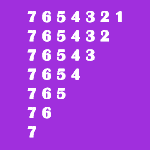 Inverted Triangle Pattern in Java with Descending Order
