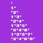 Java Program to print Even Odd number Pyramid