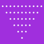 Java program to print Inverted Equilateral Star Triangle