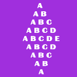 Alphabet Pattern Programs in Java (Diamond Shape)