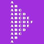 2 Different Alphabet Patterns in Java (sideways triangle)